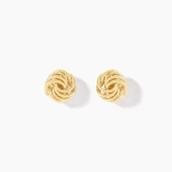 Boucles D'Oreilles Puces Ayishah Or Jaune