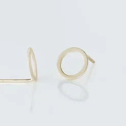 Boucles D'oreilles Puces Berangere Cercle Or Jaune