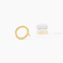 Boucles D'oreilles Puces Berangere Cercle Or Jaune
