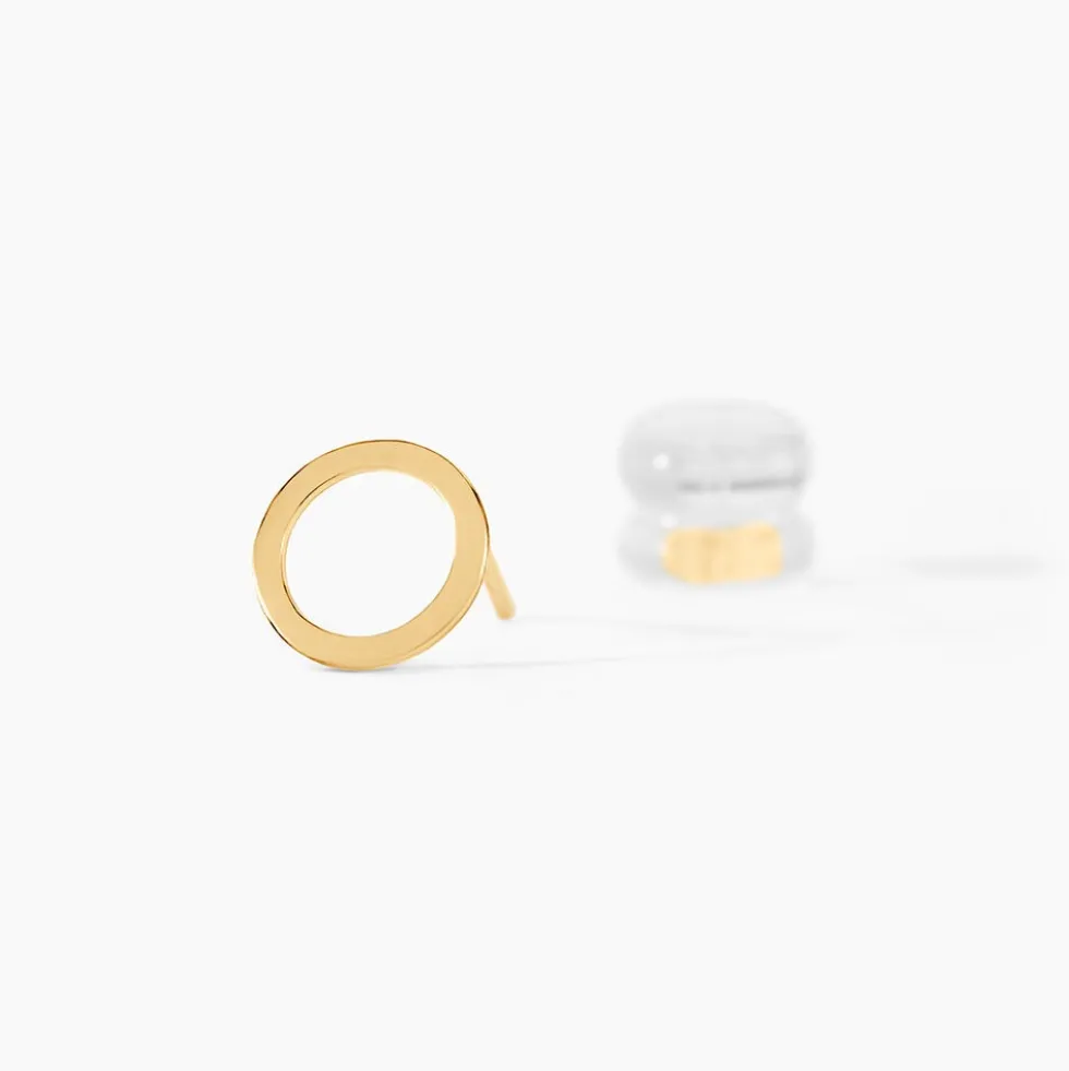 Boucles D'oreilles Puces Berangere Cercle Or Jaune