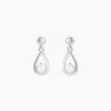 Boucles D'oreilles Puces Bethilda Argent Blanc Oxyde De Zirconium