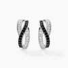 Boucles D'oreilles Puces Bethany Argent Blanc Oxyde De Zirconium