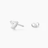 Boucles D'oreilles Puces Breana Argent Blanc Oxyde De Zirconium