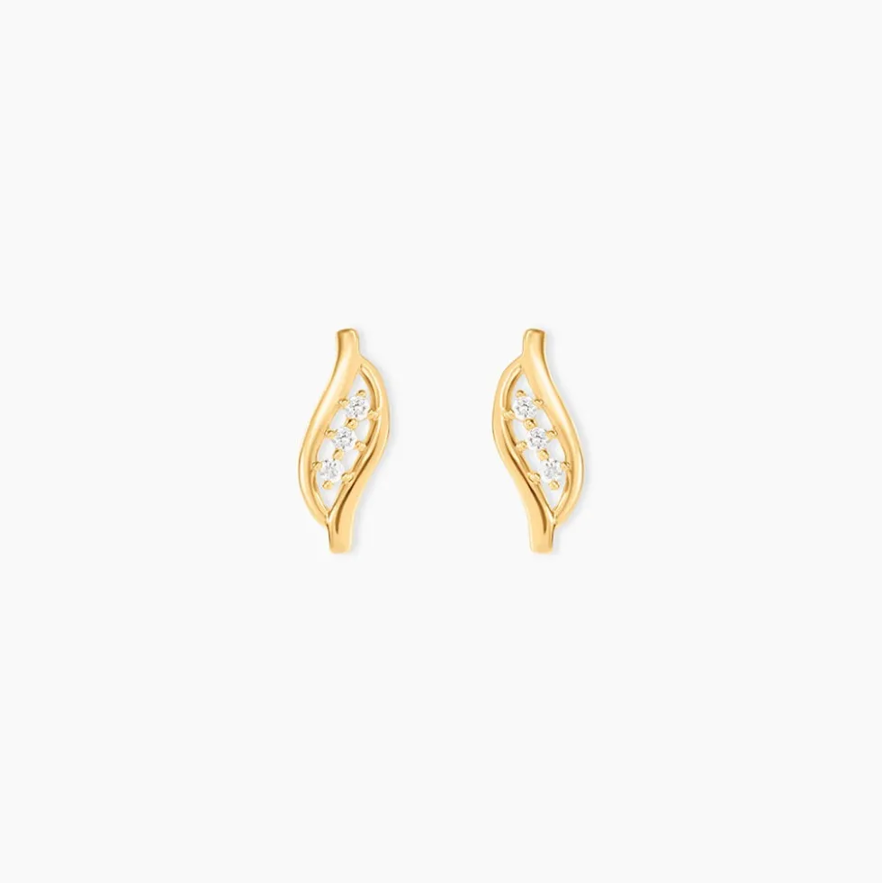 Boucles D'oreilles Puces Caline Or Jaune Diamant