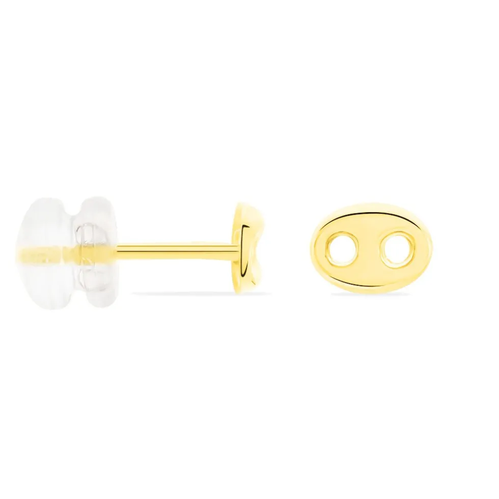 Boucles D'oreilles Puces Cara Or Jaune