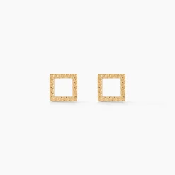 Boucles D'oreilles Puces Cathan Or Jaune