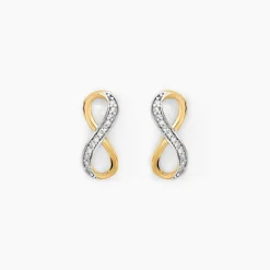 Boucles D'oreilles Puces Chacha Or Jaune Diamant