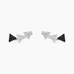 Boucles D'oreilles Puces Chleo Argent Blanc Oxyde De Zirconium