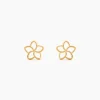 Boucles D'Oreilles Puces Daffodil Or Jaune