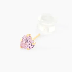 Boucles D'oreilles Puces Daria Or Jaune Oxyde