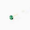 Boucles D'oreilles Puces Daria Or Jaune Oxyde De Zirconium