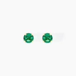 Boucles D'oreilles Puces Daria Or Jaune Oxyde De Zirconium