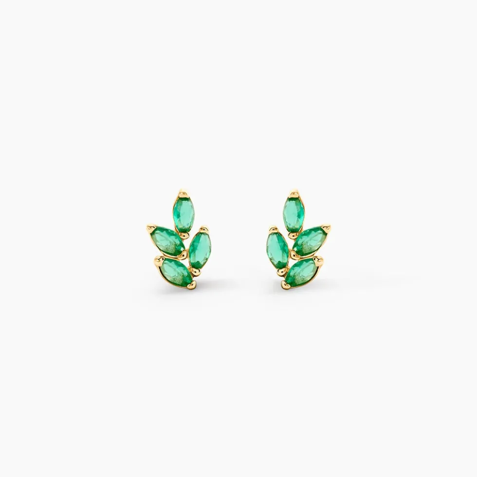 Boucles D'Oreilles Puces Declan Or Jaune Oxyde De Zirconium