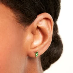 Boucles D'Oreilles Puces Declan Or Jaune Oxyde De Zirconium