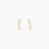 Boucles D'oreilles Puces Delia Or Jaune Oxyde De Zirconium