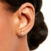 Boucles D'Oreilles Puces Dirk Or Jaune Oxyde De Zirconium