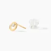 Boucles D'oreilles Puces Dolly Or Jaune Oxyde De Zirconium
