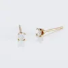 Boucles D'oreilles Puces Eddie Or Jaune Oxyde De Zirconium