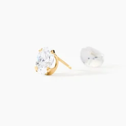 Boucles D'oreilles Puces Eddie Or Jaune Oxyde