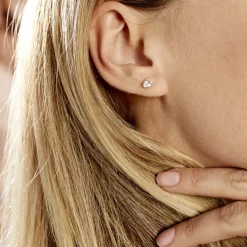 Boucles D'oreilles Puces Eddie Or Jaune Oxyde