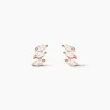 Boucles D'oreilles Puces Edma Or Rose Oxyde De Zirconium
