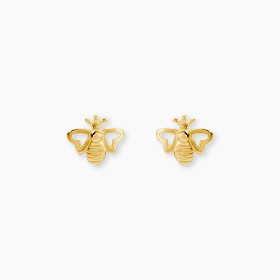 Boucles D'Oreilles Puces Elva Or Jaune