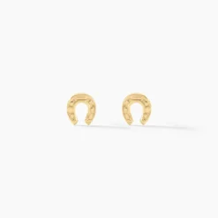 Boucles D'oreilles Puces Evanne Cheval Or Jaune