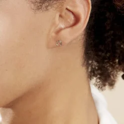 Boucles D'oreilles Puces Evanne Cheval Or Jaune
