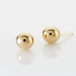 Boucles D'oreilles Puces Fidelia Boule Or Jaune