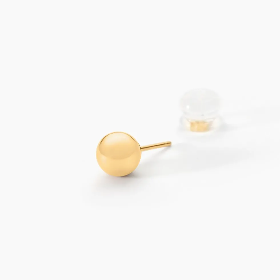 Boucles D'oreilles Puces Fidelia Boule Or Jaune