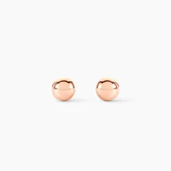 Boucles D'oreilles Puces Fidelia Boule Or Rose