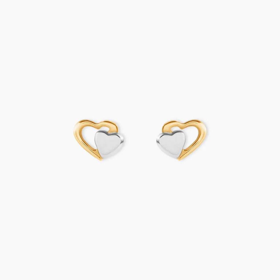 Boucles D'oreilles Puces Frantsesa Or Jaune