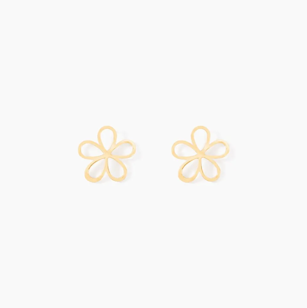 Boucles D'oreilles Puces Friðrika Or Jaune