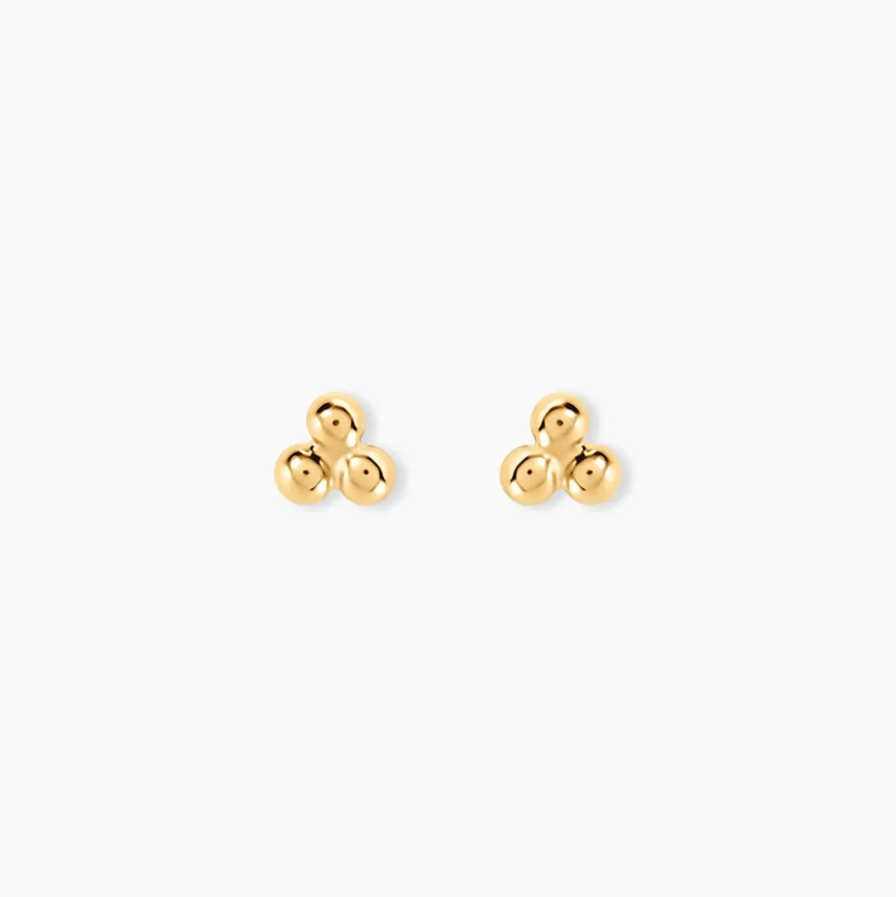 Boucles D'oreilles Puces Glen Or Jaune