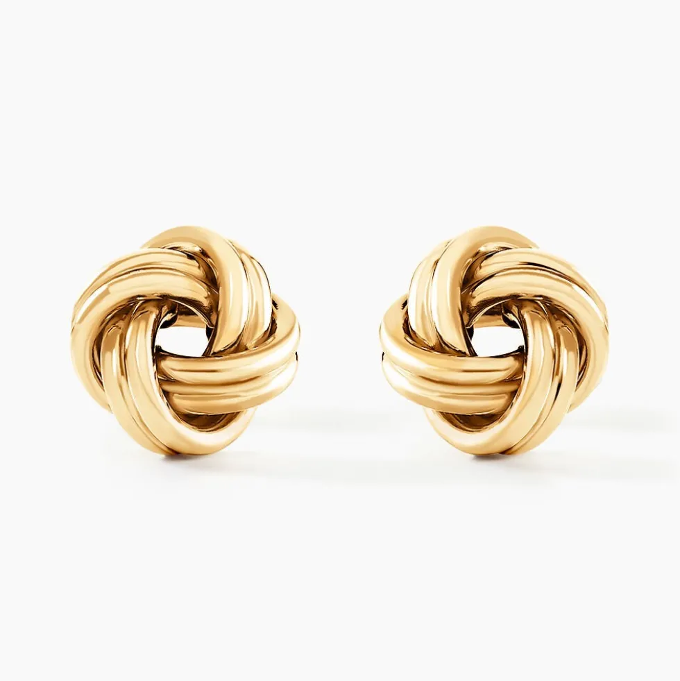 Boucles D'oreilles Puces Ilhame Nid Or Jaune