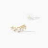 Boucles D'Oreilles Puces Illumia Or Jaune Oxyde De Zirconium