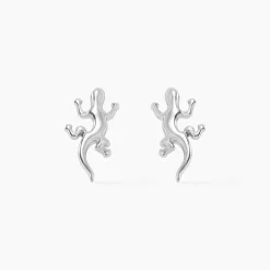 Boucles D'oreilles Puces Ivelyse Argent Blanc
