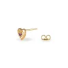 Boucles D'oreilles Puces Izild Or Jaune Rubis