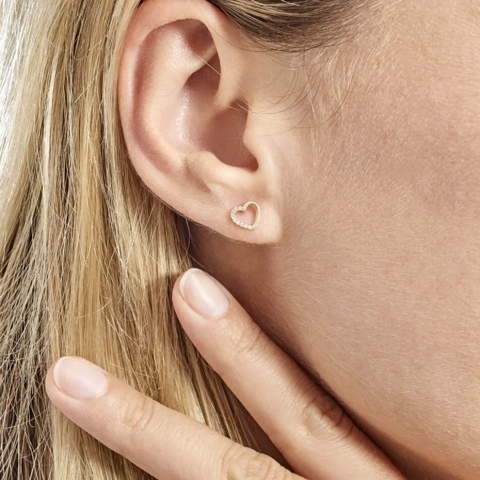 Boucles D'oreilles Puces Jakov Or Jaune