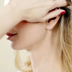 Boucles D'oreilles Puces Jana Or Jaune Oxydes De Zirconium