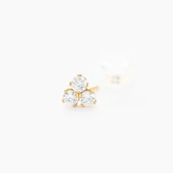 Boucles D'oreilles Puces Jana Or Jaune Oxydes De Zirconium