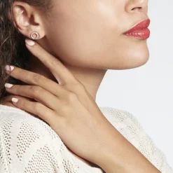 Boucles D'oreilles Puces Janne Argent Rose Oxyde De Zirconium