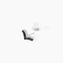 Boucles D'Oreilles Puces Kirabo Or Blanc Diamant