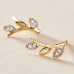 Boucles D'oreilles Puces Laverna Or Jaune Diamant