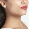 Boucles D'oreilles Puces Layana Argent Blanc Oxyde De Zirconium