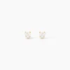 Boucles D'oreilles Puces Leidi Or Jaune Oxyde De Zirconium
