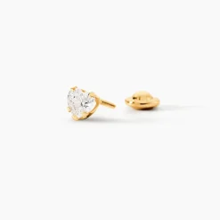 Boucles D'oreilles Puces Leidi Or Jaune Oxyde De Zirconium