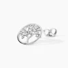 Boucles D'oreilles Puces Marijan Argent Blanc