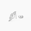 Boucles D'oreilles Puces Marnie Or Blanc Diamant