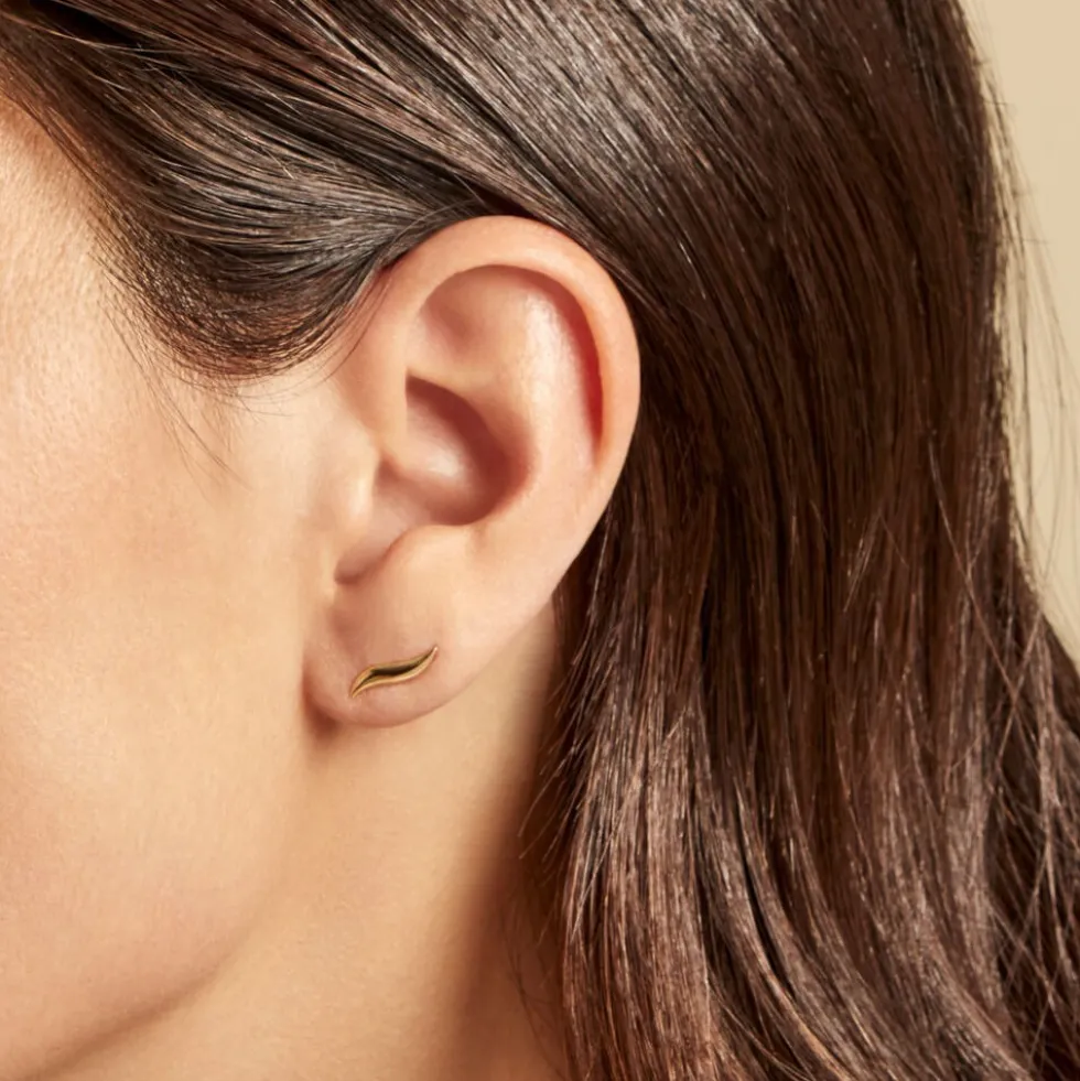 Boucles D'oreilles Puces Merrion Or Jaune